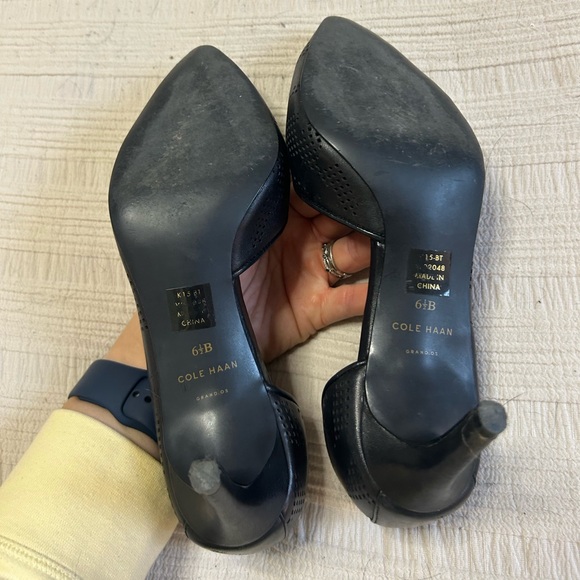 Cole Haan Perforated Black Pumps - Picture 7 of 7